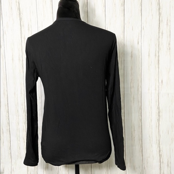 EXPRESS Henley soft top black size xs - Picture 6 of 8